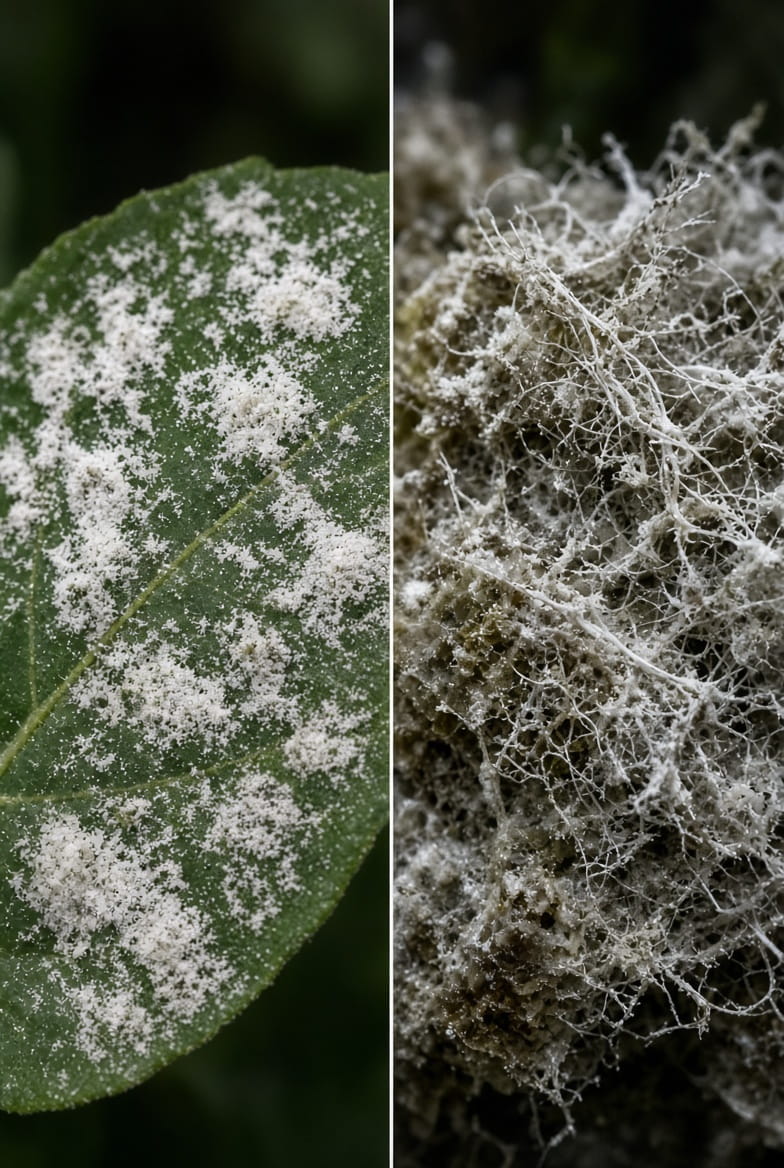 Left: PM Right: Botrytis